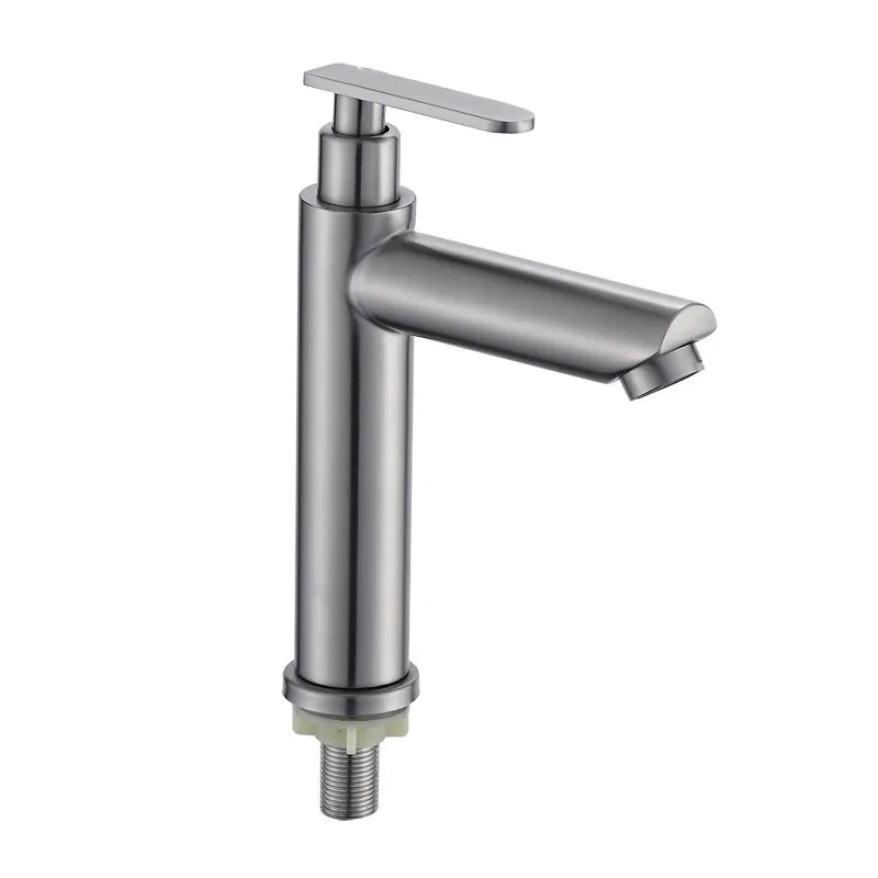 1/2Inch 304Stainless Steel Single Bathroom Basin Faucet