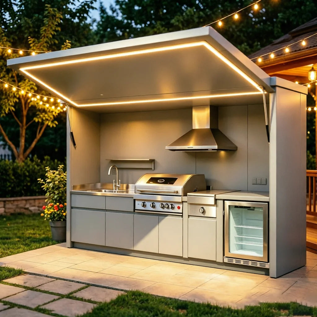 Full Equipped Modular Outdoor Cooking Cabinet