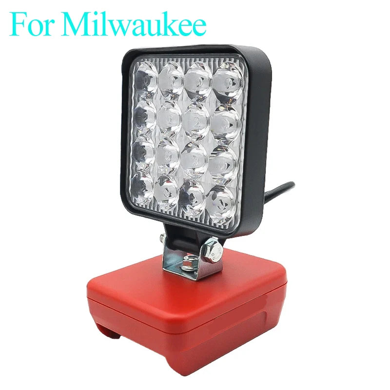 Working Light For Makita For DeWalt For Bosch For Milwaukee Lithium Batteries