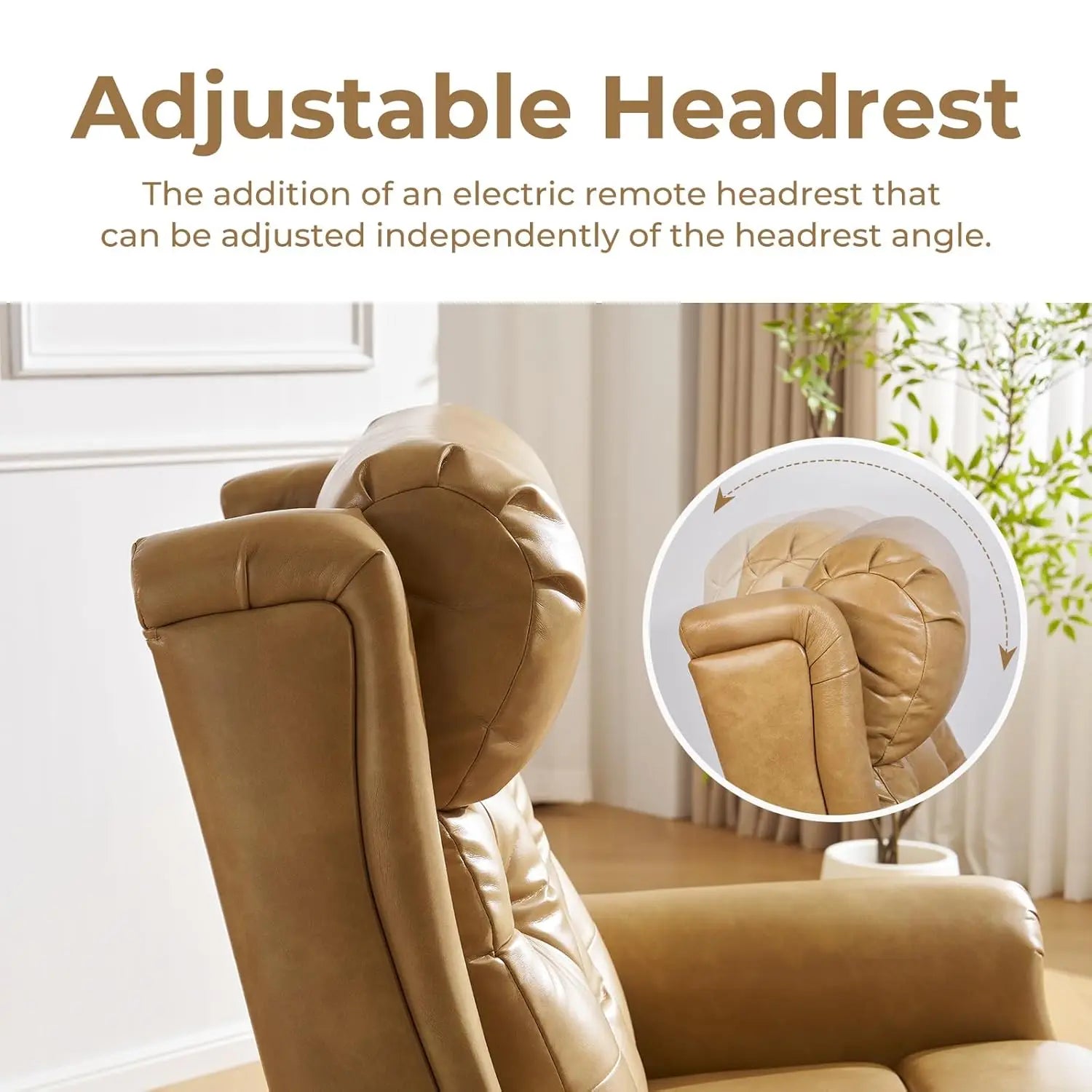 Power Lift Recliner Chair, Lay Flat Massage Heat Adjustable Headrest Extended Footrest USB Ports,