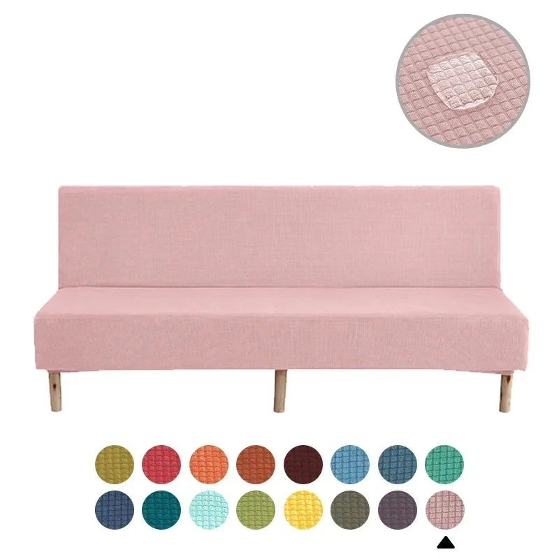 Water-repellent Armless Sofa Bed Sofa Bed with Breathable Cover