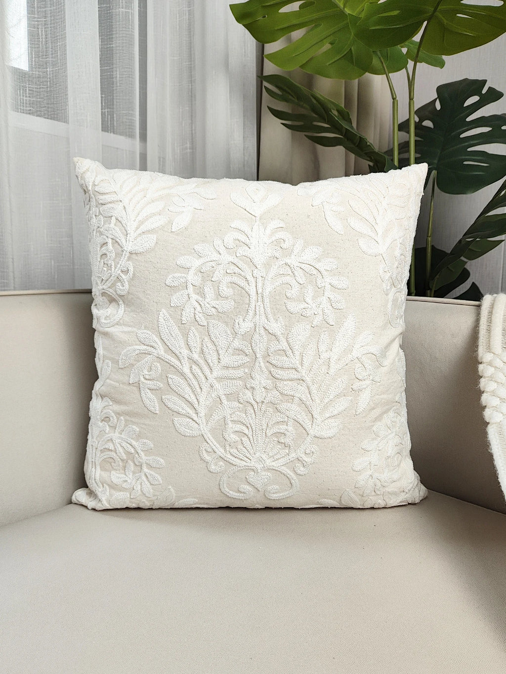 1PC Embroidered Pillowcase Sofa Cushion Cover