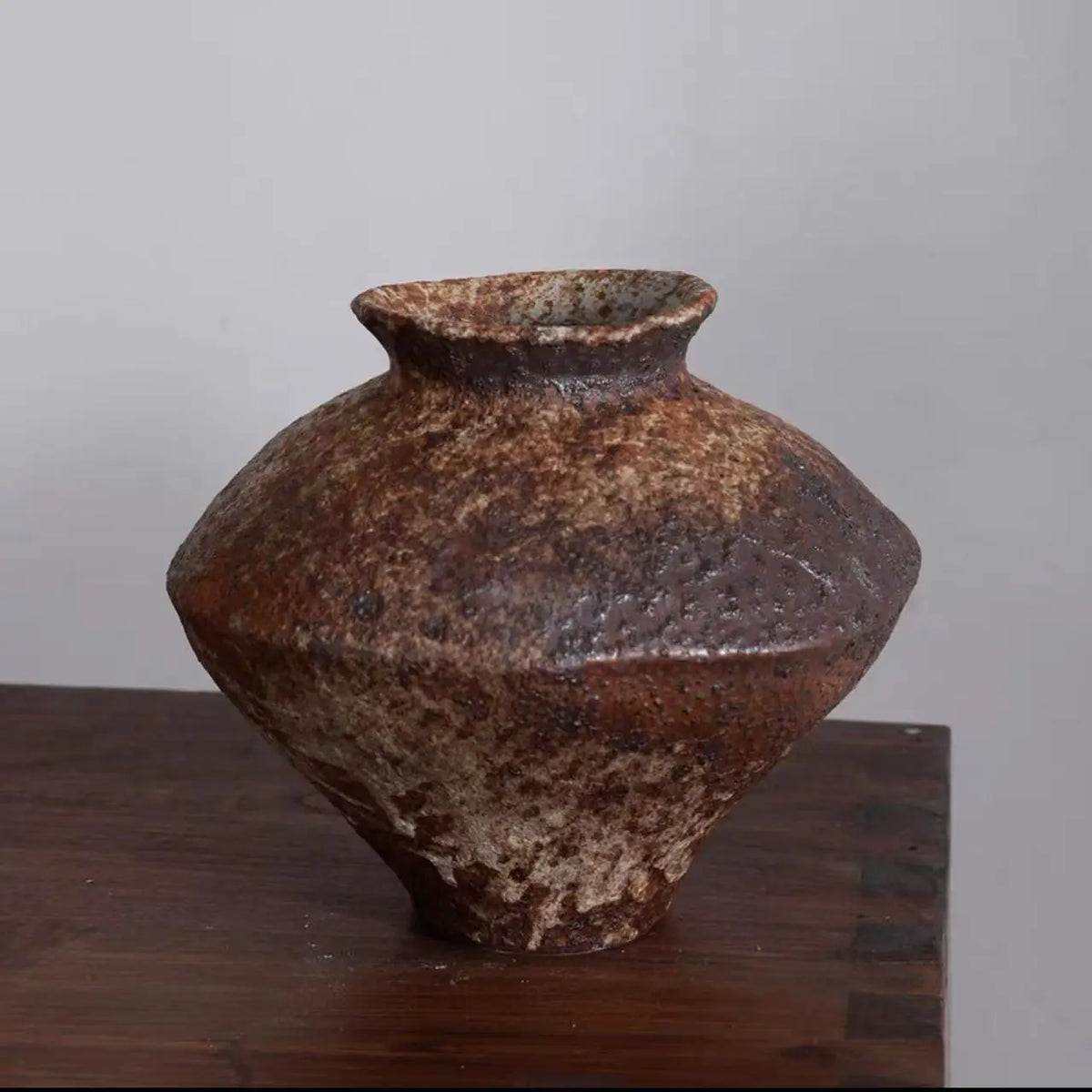 Pottery Pot Vase Retro Zen Tea Room Dining Table Ornaments