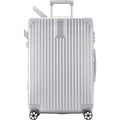 20" Airline Approved Carry On Luggage - Aluminum Frame Zipperless PC Suitcase, TSA and Silent Spinner Wheels, Travel Essentials