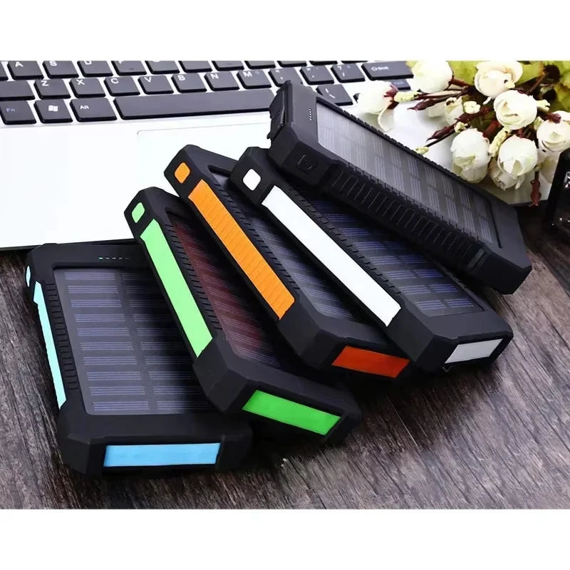 Lenovo 500000mAh Solar Power Bank Super Fast Charging Outdoor Portable Battery for iPhone Samsung Huawei
