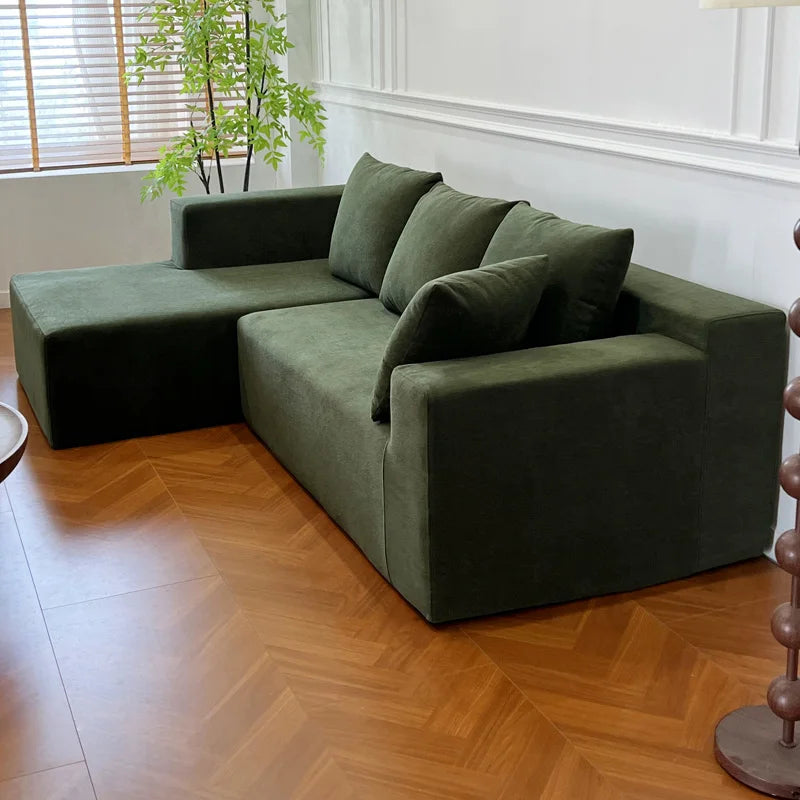 Modern Fabric Upholstered Corner Sofa