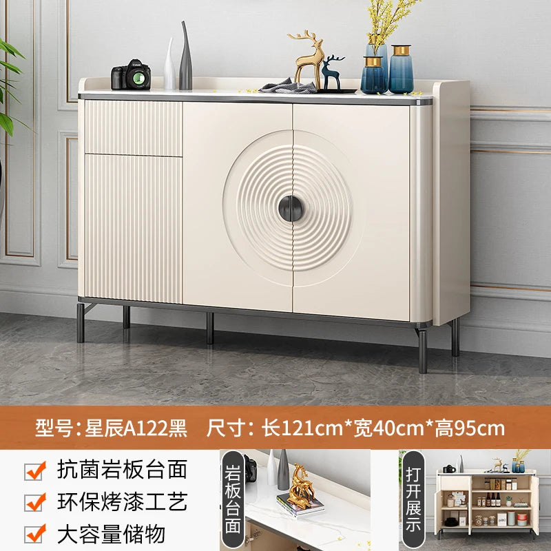 Large European Luxury Living Room Cabinets With Metal Legs, Nordic Modern Szafka Vintage Furniture