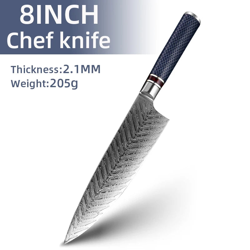 MYVIT Professional kitchen knives 67 Layers Damascus Steel Knife Set 4-8 inch knive Japanese Chef Knifes durable and sharp