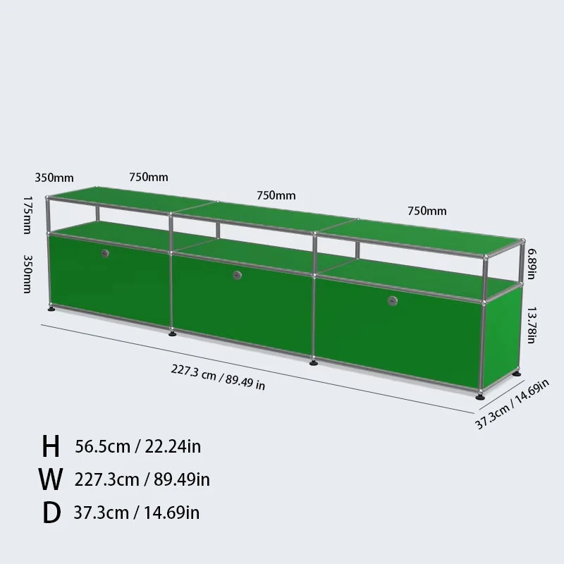 TV Stand Storage Cabinets, Corner Cabinet, Metal Storage Display Cabinet