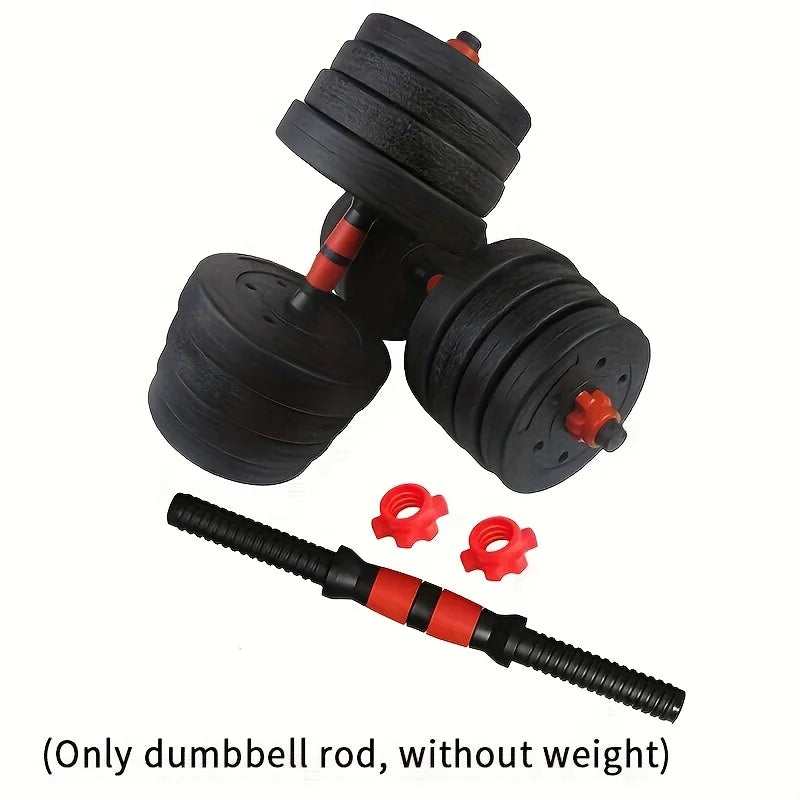 Single Rubber Coated Dumbbell Rod Universal Nut Connector Barbell Accessories