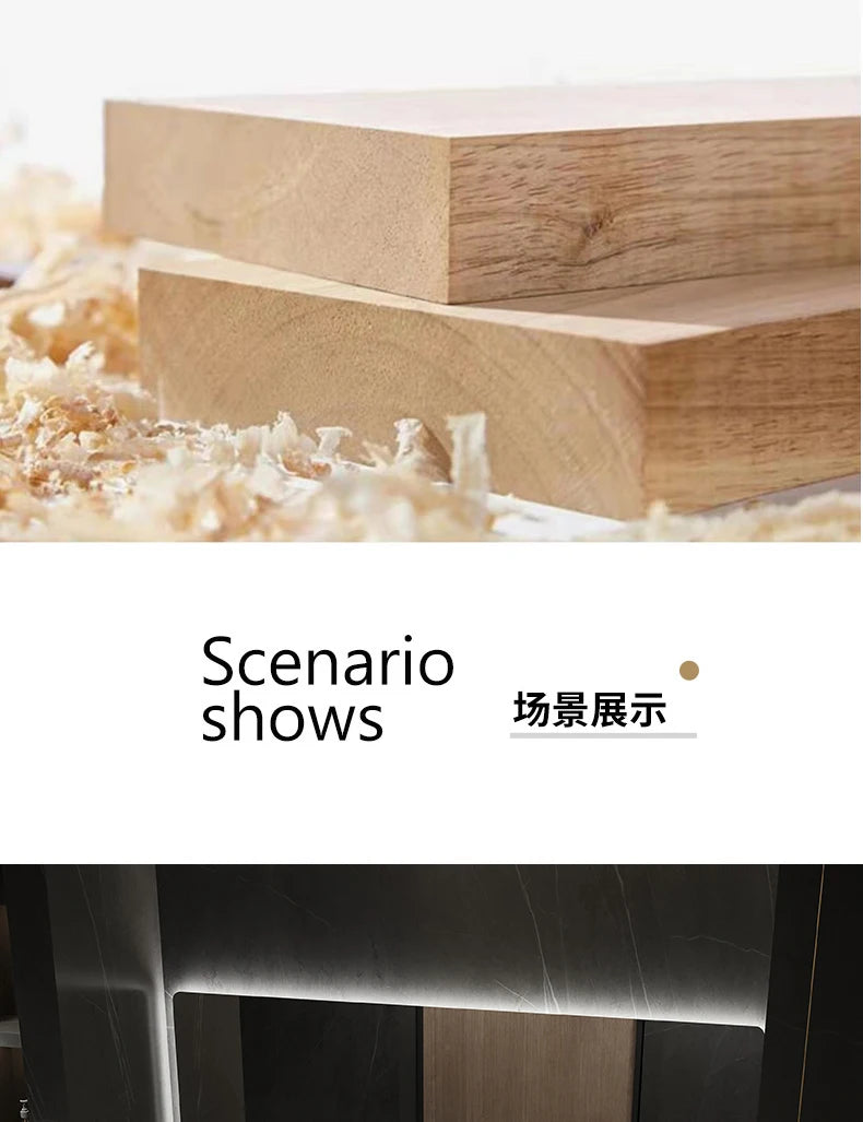 Intelligent Bathroom Vanity, Seamless Stone Slab Ceramic Basin for a Modern Streamlined Look