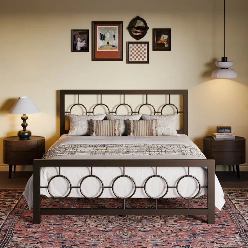 Iron Open-frame Twin to King Size Bed Frames