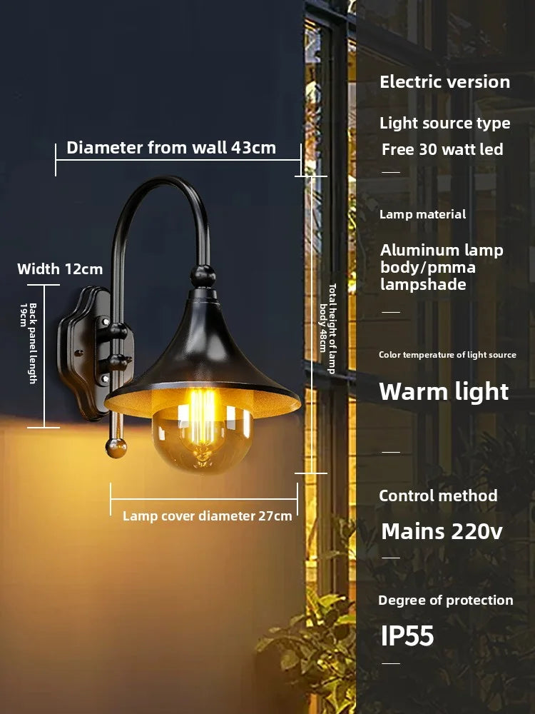 Outdoor Waterproof Solar Energy Exterior Wall Lamp