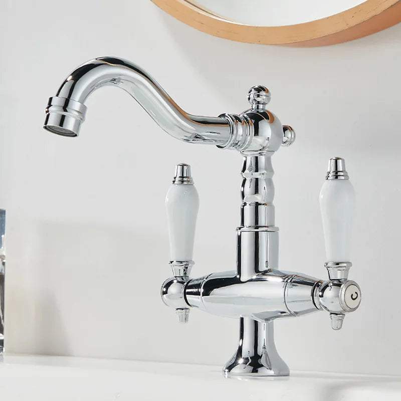 Basin Faucets, Gold Brass Bathroom Faucets