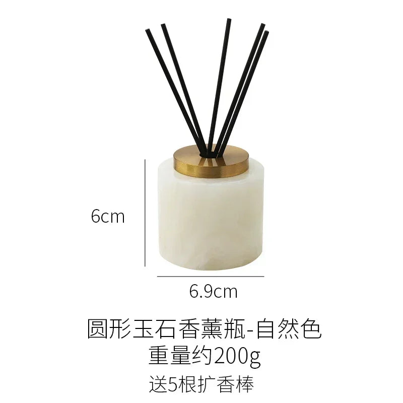 European style simple natural marble aromatherapy bottle