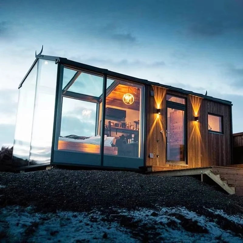 Modern Polygonal Aluminum Alloy Sunroom Corrosion Resistant Glass House For Backyard Garden Multi Purpose Use