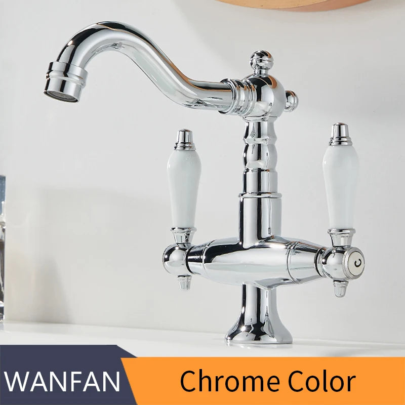 Basin Faucets, Gold Brass Bathroom Faucets