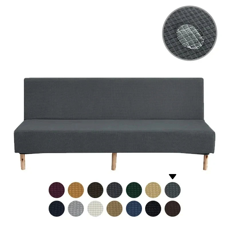 Water-repellent Armless Sofa Bed Sofa Bed with Breathable Cover