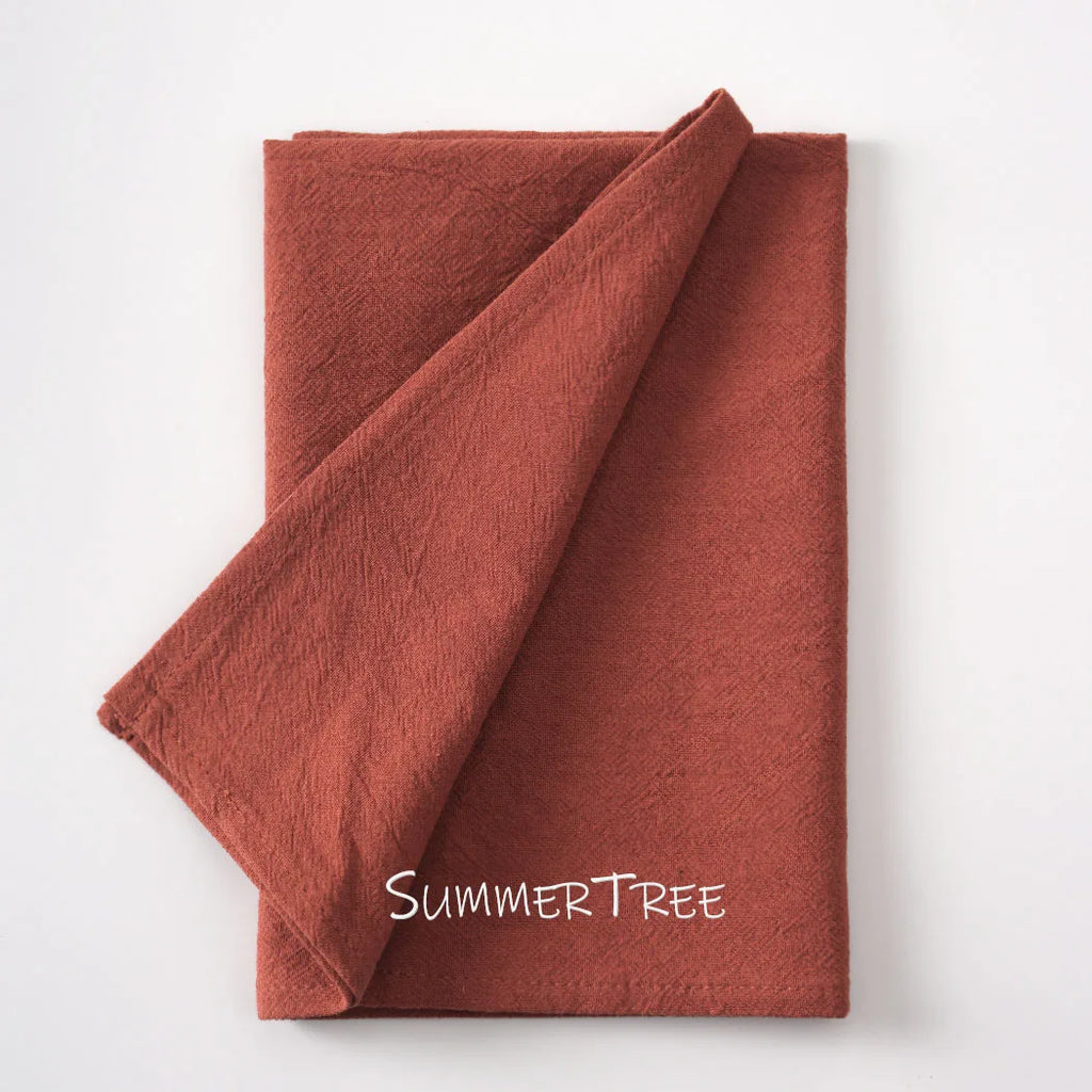 24 Pack 40cm X 40cm Cloth Napkins Washable Reusable Bulk Plain Cotton Napkin for Home Wedding Party Dining Table Decorations
