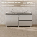 304 Stainless Steel Cabinet Kitchen Wall Cabinet Multifunctional Combination Dish Cabinet, Integrated Stove and Sink Base JT40