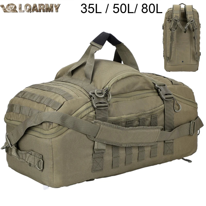 LQARMY 30L 45L 80L Outdoor Mountaineering Bag