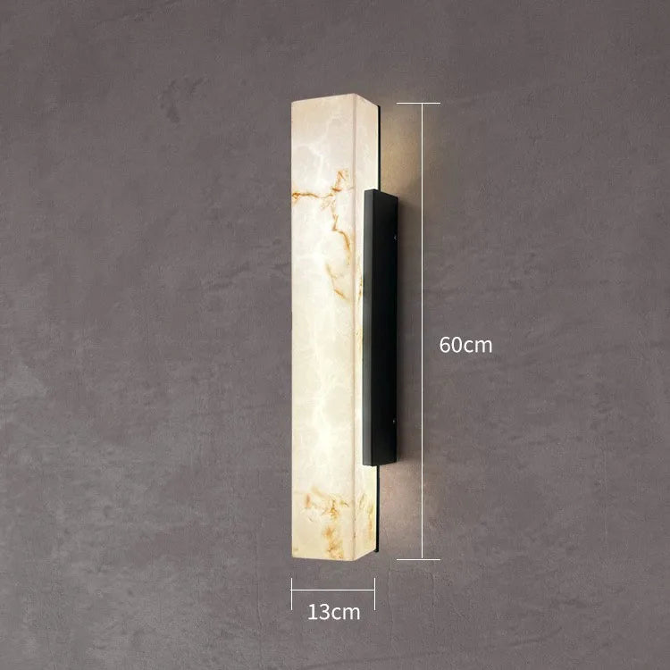Modern Minimalist Outdoor Waterproof IP65 Lmitated Marble LED Wall Light