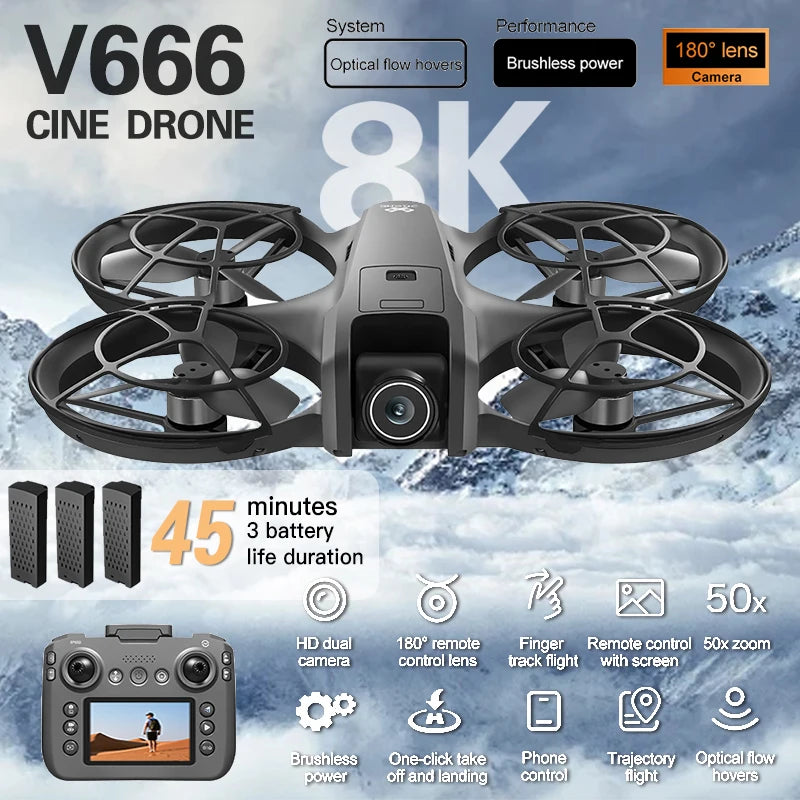 Original Drone, GPS RC 8K Professional HD Aerial Photography Laser obstacle avoidance Quadcopter Aircraft