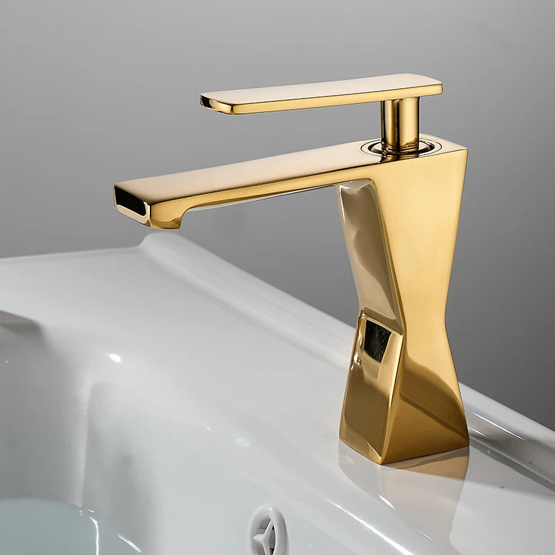 Modern Brass Bathroom Sink Faucet