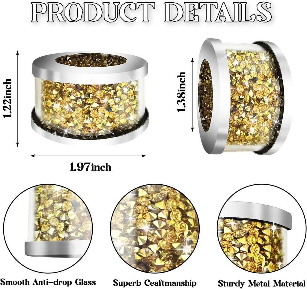 4/6/8 Pcs Crystal Glass Napkin Ring Bling Diamond Napkin Holder Set Christmas Thanksgiving Table Decorations Serviette Buckles