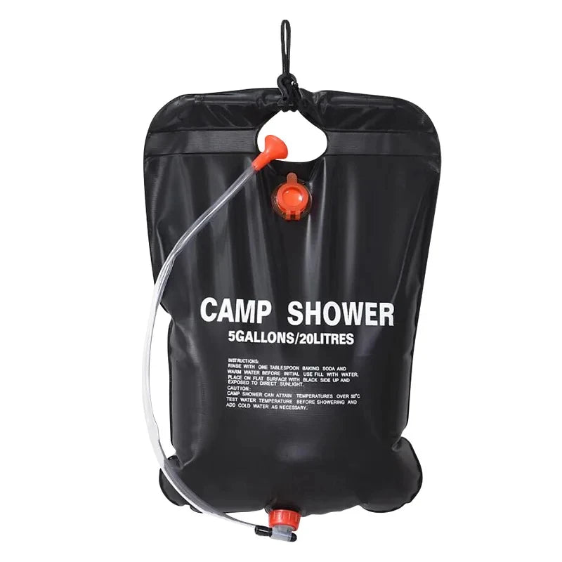 Outdoor Shower Bags 20/40L Bath Outdoor Bag Water Bag Solar Shower Foldable Camping Sun Compact Heated Water Shower Bags Scrubbi
