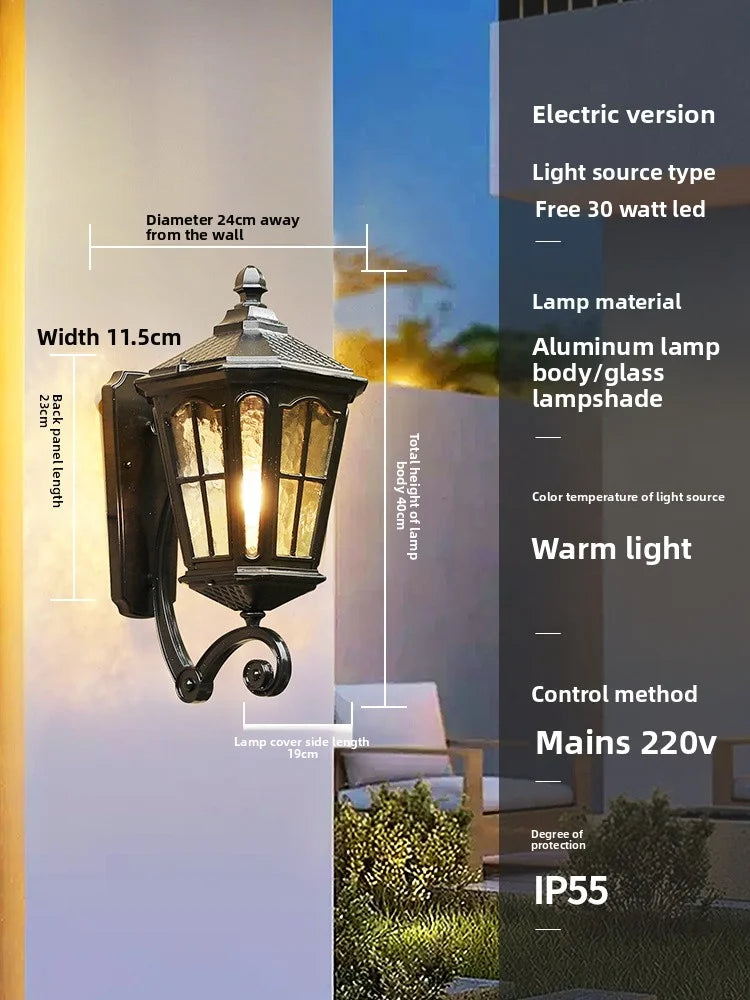 Outdoor Waterproof Solar Energy Exterior Wall Lamp