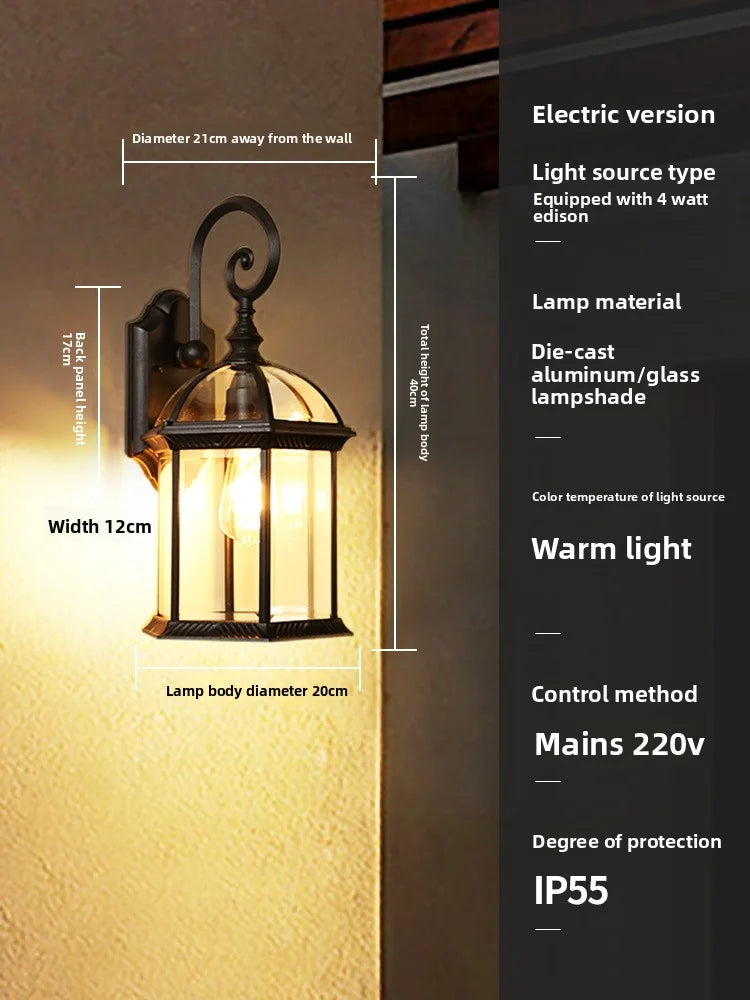 Outdoor Waterproof Solar Energy Exterior Wall Lamp