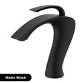 Luxury Modern Deck Mounted Brass Bathroom Vanity Faucet, 18 Variants