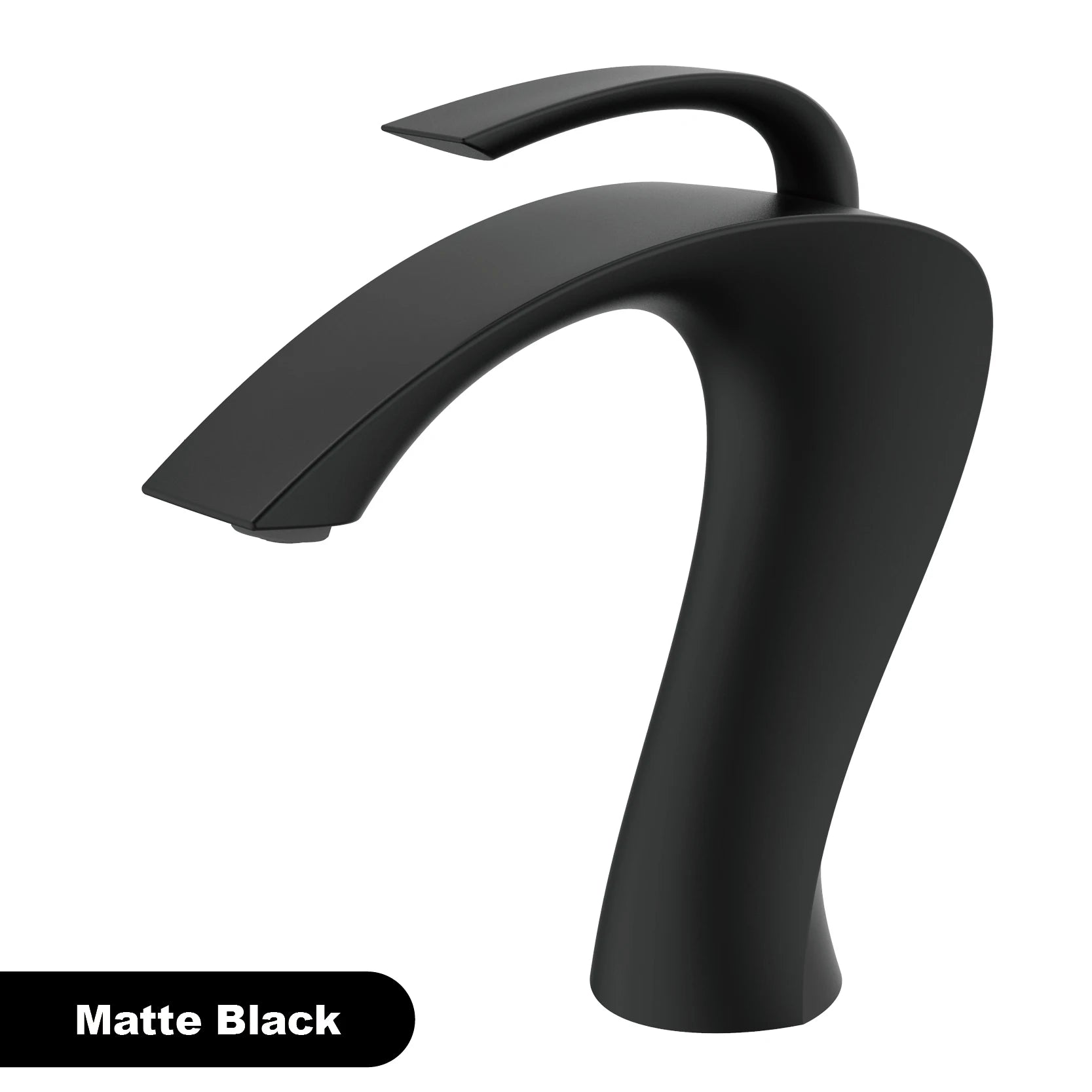 Luxury Modern Deck Mounted Brass Bathroom Vanity Faucet, 18 Variants
