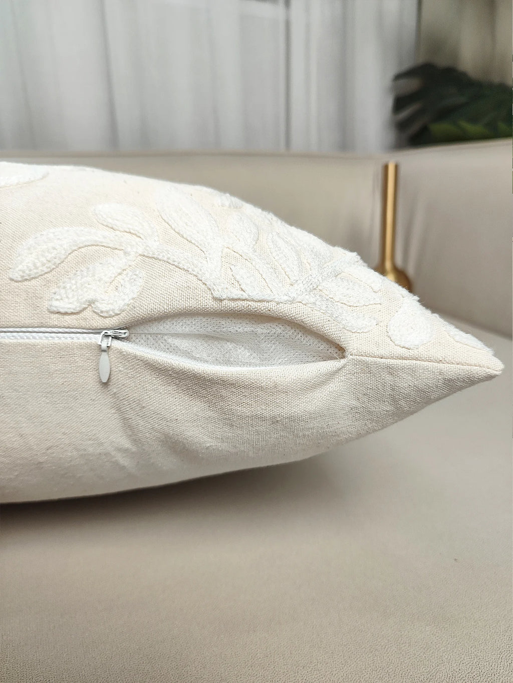 1PC Embroidered Pillowcase Sofa Cushion Cover