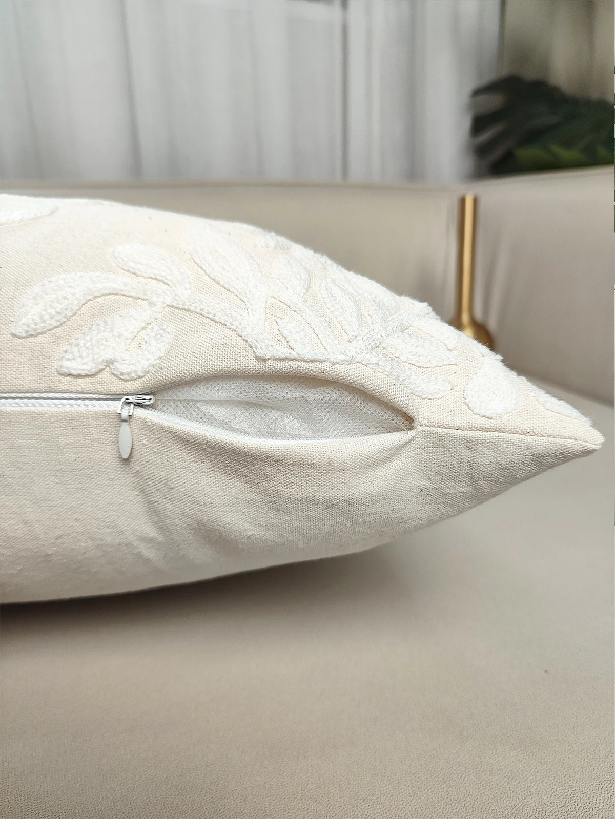 1PC Embroidered Pillowcase Sofa Cushion Cover