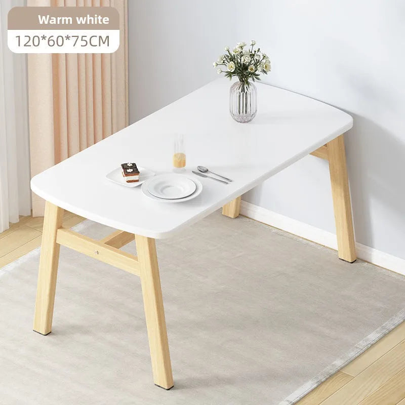 Modern Minimalist Dining Table Set with 4 Chairs