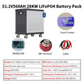 100% Full Capacity 51.2V560Ah/628Ah Brand New Grade A LiFePO4 Battery Pack 48V 28KWh/32KWh Built-in BMS Solar Power Bank