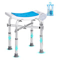 SucceBuy Shower Stool with Built-in Handles
