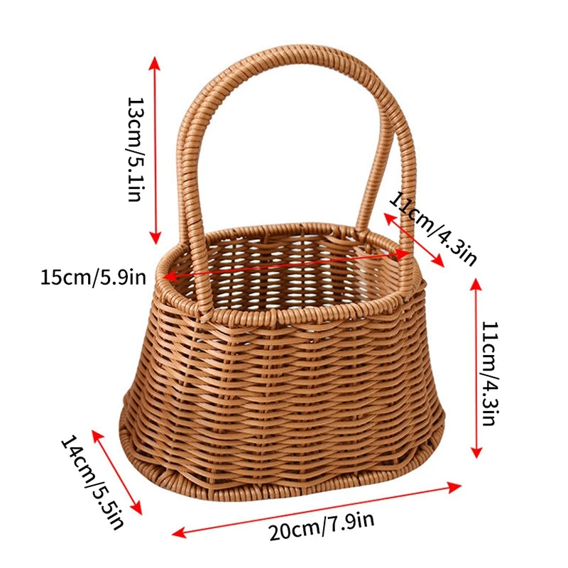 Hand Woven Creative Flower Baskets