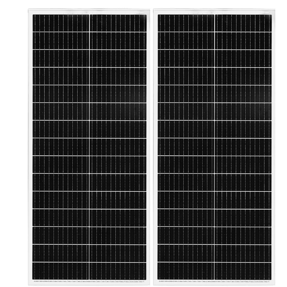 BOGUANG Rigid Solar Panel Set Glass Solar Panel 100W 200W (2pcs 100W Rigid Panel Solar) 18V Photovoltaic Charging for Battery