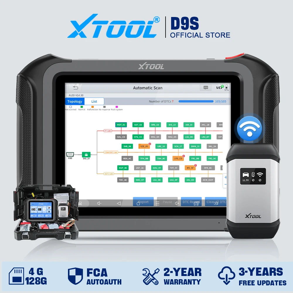XTOOL D9 D9S Full System Car Diagnostic Tool