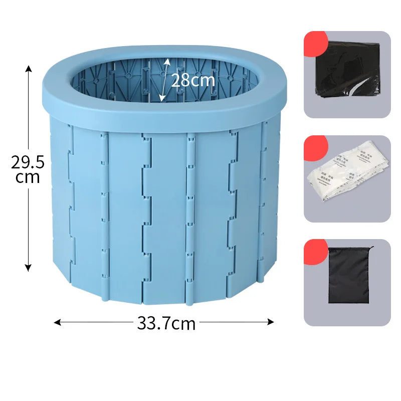 Car Portable Folding Toilet Travel Accessories Emergency Portable Toilet Outdoor Car Portable Toilet