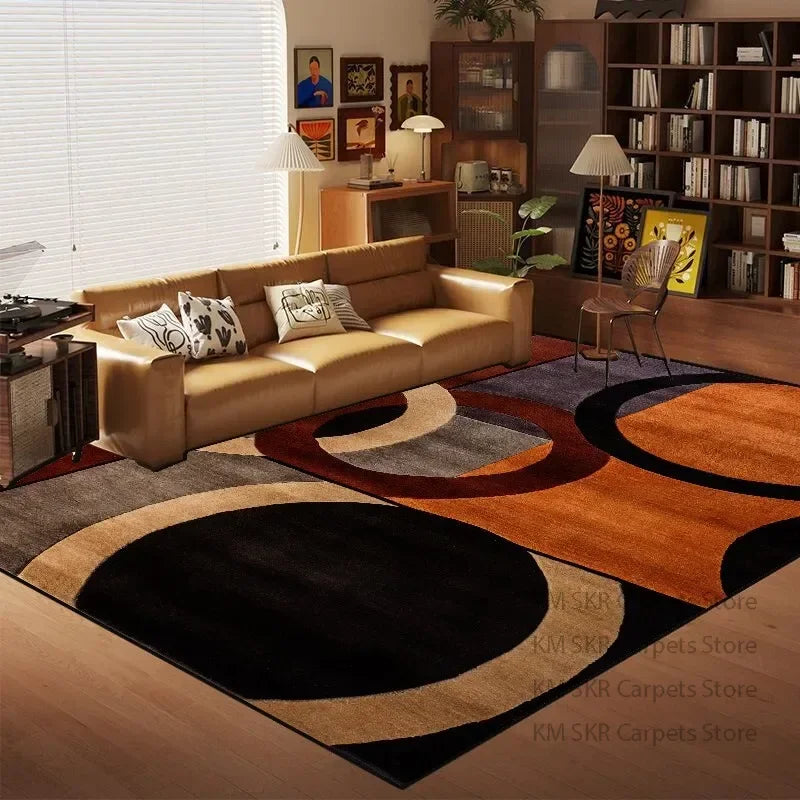 Nordic Multi Color Living Room Carpet Modern Geometry Sofa Coffee Table Rug Home Decor Bedroom Bedside Soft Floor Mats Non-slip