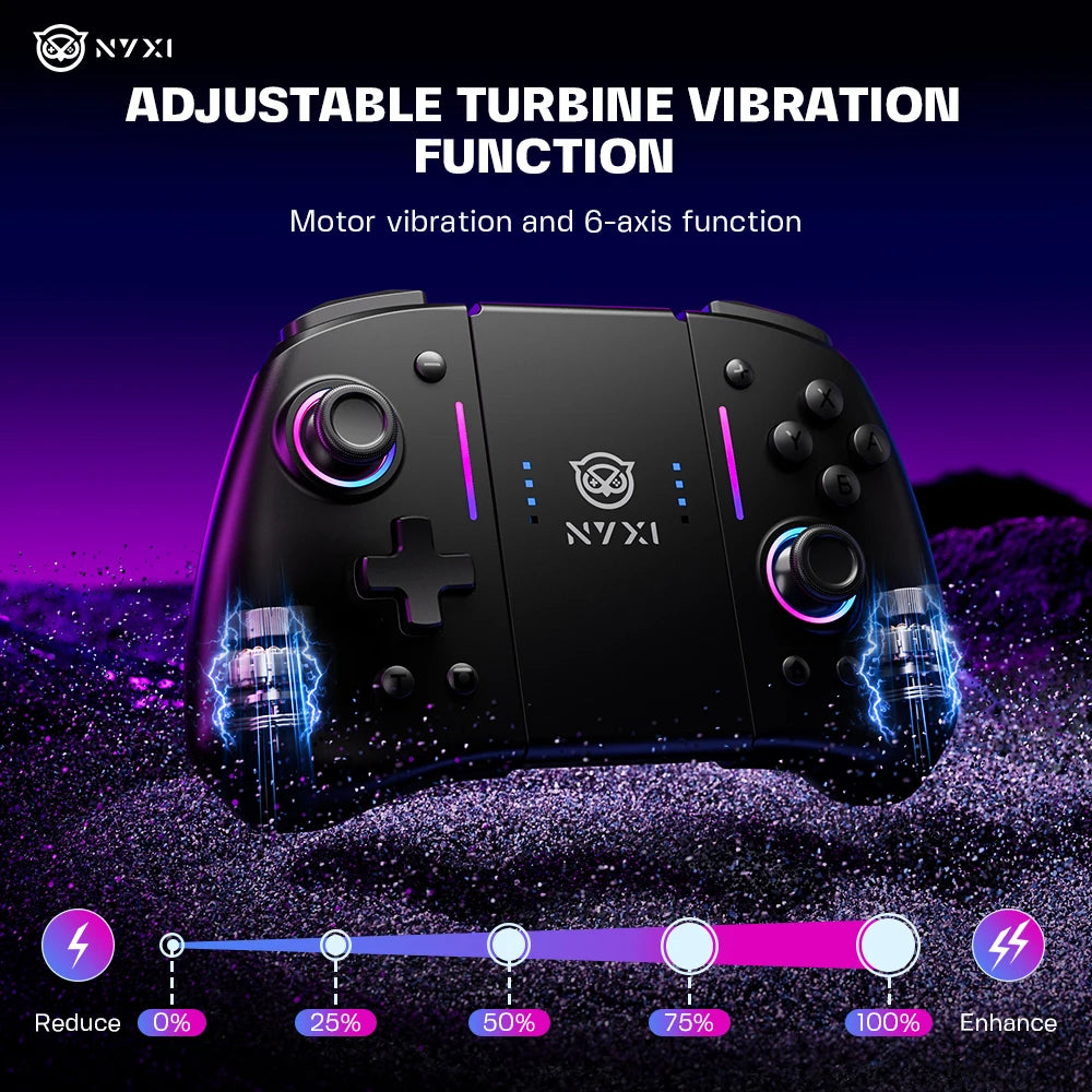 NYXI Hyperion Pro Wireless Controller for Nintendio Switch/Switch OLED, Hyperion switch controller with Hall Effect Joystick,