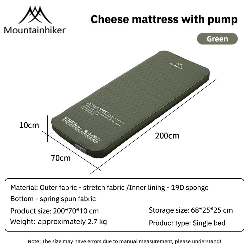 MOUNTAINHIKER 10CM Inflatable Sleeping Pad Mattress