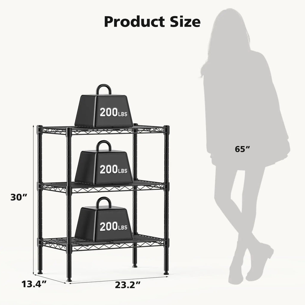 JHK 3-5 Tier Metal Wire Storage Shelves