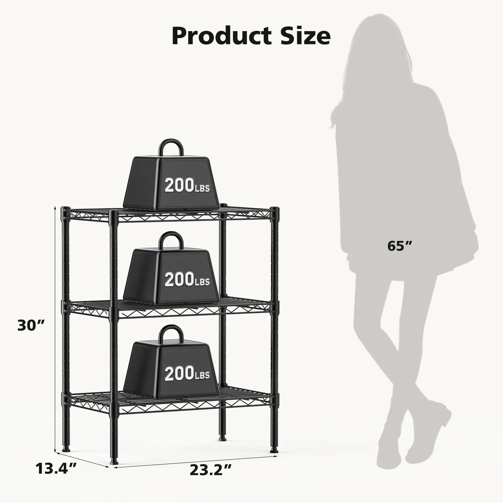 JHK 3-5 Tier Metal Wire Storage Shelves