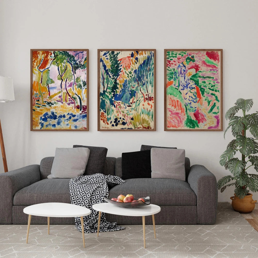 Matisse Wall Art Set of 3 Henri Matisse Home Decoration Canvas Poster Prints