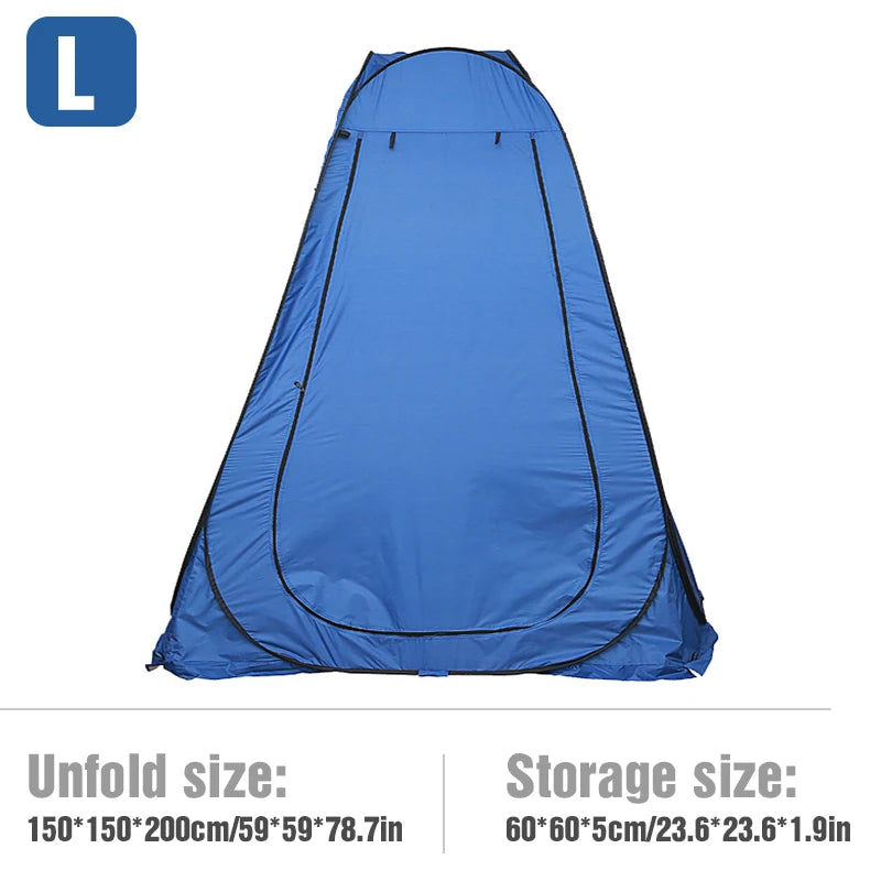 WESTTUNE Portable Pop-Up Camping Shower Tent, Privacy Changing Fitting Room Tent, Shelter Mobile Toilet Tent